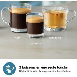 Machine a café Expresso broyeur - PHILIPS - EP2225/10 - Série 2200 - mousseur a lait - 2 cafés - Broyeur céramique - Noir brillant