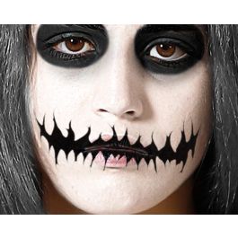 Accessoire Maquillage Halloween - Tattoo Bouche Squelette Effet 3D, Pour Déguisement Fantôme, Banshee ou Démon - Fêtes Costumées et Théâtre Precio: 9.69. SKU: B1748A4XXA
