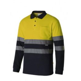 VELILLA Polo Haute Visibilité Bicolore Modèle 305515 55% Coton 45% Polyester Tailles S-5XL Couleurs Jaune Fluo/Marine, Orange Fluo/Marine, Jaune Fluo/Gris Precio: 26.4999996. SKU: B135J58M6Y
