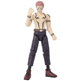 Bandai Anime Heroes Jujutsu Kaisen Figurine 36988 - Ryomen Sukuna en uniforme 17 cm avec 16 points d'articulation