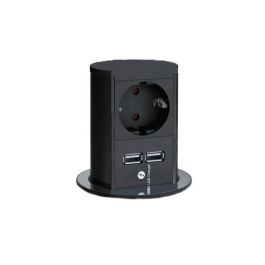 Bachmann Module Prises Elevator 1 Schuko + 2 USB Noir Aluminium Anodisé Noir Mat Pure Black Precio: 181.89. SKU: B15JLX2WA8