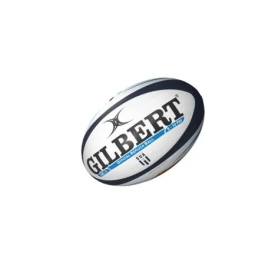 Gilbert - Ballon de rugby réplique Agen - Taille 5 - Lot de 5 - Pour entraînement et collection