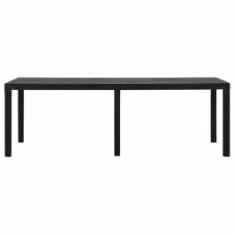 Table de Salle à Manger IPAE Progarden Indo ind012an Extensible Anthracite 220 x 90 x 72 cm
