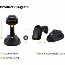 Lecteur de Codes Barres Equip 35102507101 Noir