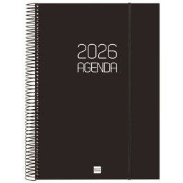 Agenda Finocam OPAQUE Noir A4 21 x 29,7 cm 2026