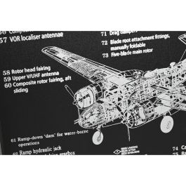 Horloge Murale Home ESPRIT Doré Argenté Métal Avion Vintage 175 x 21 x 64 cm