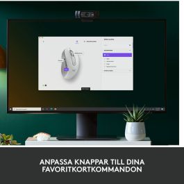 Logitech M650 for Business Souris sans fil Bluetooth 2.4 GHz Récepteur USB Bolt Ivoire