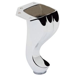 Q&Q Pied Meuble Zamak Modèle Saray H140 Finition Chrome