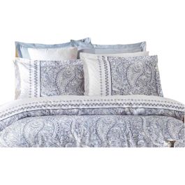 Parure de couette Bleu Lit king size 3 Pièces