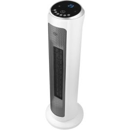 SENCOR SFH 8994WH - Radiateur d'appoint tournant céramique PTC, 2000 W, 3 modes, chauffe jusqu'à 24 m2/60 m3, télécommande, blanc