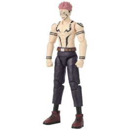 Bandai Anime Heroes Jujutsu Kaisen Figurine 36988 - Ryomen Sukuna en uniforme 17 cm avec 16 points d'articulation