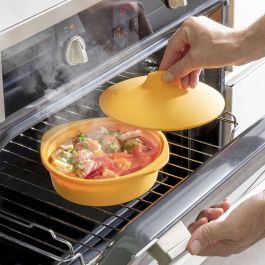 Cuiseur à Vapeur en Silicone Multifonction avec Recettes Silicotte InnovaGoods