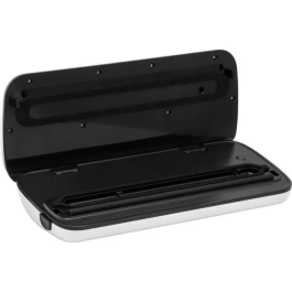 Sencor SVS 3010GY Soudeuse sous vide 110 W pour conservation des aliments, design blanc et gris compact (15.5 cm)