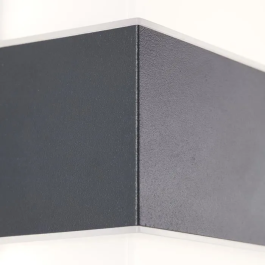 ARCHIE Aplique exterior LED intégré 7W 600lm noir mate, métal IP44