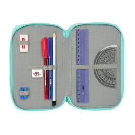 Pochette à crayons triple Na!Na!Na! Surprise Bunny Rose Turquoise 12,5 x 19,5 x 5,5 cm 37 Pièces