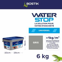 Bostik Membrane d'étanchéité Waterstop 6 kg Blanc Réparation de fuites AAAIB50062
