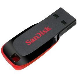 SanDisk Cruzer Blade Clé USB 128 Go USB 2.0 Type-A Sans Capuchon, Noir et Rouge