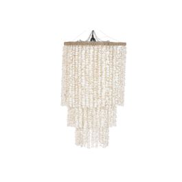 Suspension Home ESPRIT Blanc Coquillages 50 W 40 x 40 x 70 cm