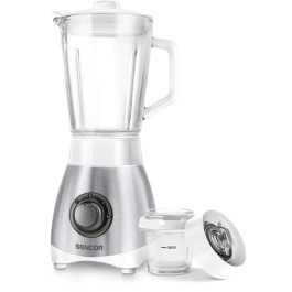 Sencor SBL 3271SS Blender Mixeur, Puissance 250 W, Bol Verre 0.8 L, 2 Niveaux de Vitesse avec Fonction Pulse, Lames Acier Inoxydable, Pour Soupes, Cocktails, Aliments Bébé Precio: 61.044. SKU: B1EMDEMGB6