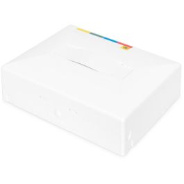 Digitus Boîtier FTTH mural blanc IP45 pour 4 couplages SC SX - 80 x 100 x 30 mm