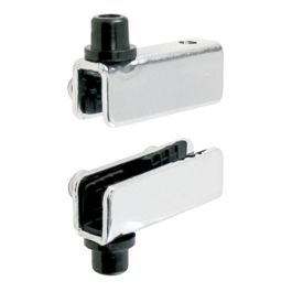 HERRAJES ALK Hi-Fi Bisagra Para Puerta De Cristal Con Casquillo Finition Chrome