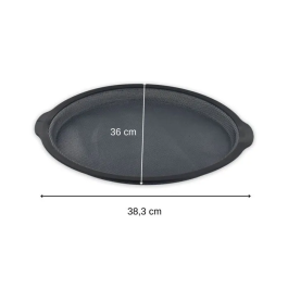 Zenker Moule à Pizza en Silicone Fibre de Verre Noir Ø 36 cm - Pour Pizzas et Tartes Flambées - Démoulage Facile