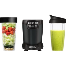 Sencor Blender SNB 6600BK - Extracteur de Nutriments et Smoothie, Technologie Nutri, 1200W, Gobelets sans BPA, Lames Inox, Programmes Prédefinis, Noir