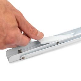 Emuca Jeu de Supports de pliage, longueur 403mm, Acier, Peint en blanc