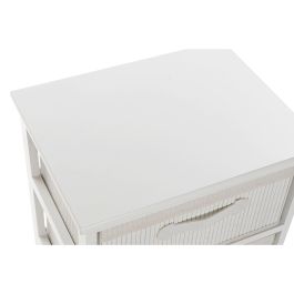 Caisson à Tiroirs DKD Home Decor Blanc Bambou Bois de paulownia 42 x 32 x 63 cm