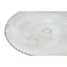 Assiette plate Home ESPRIT Transparent Verre 26 x 26 x 8 cm