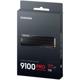 M.2. SAMSUNG 9100 PRO Heatsink NVMe 1TB PCIe 5.0 14.700 MB/s Lesen 13.300 MB/s Schreiben Interne SSD fr PC-Gaming