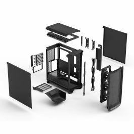Fractal Design Boîtier PC Meshify 3 Solid E-ATX 3 Ventilateurs USB Type C 20 Gbps Noir