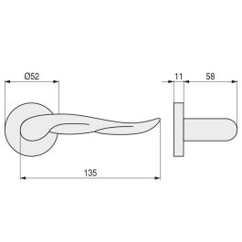 SYSTEM Roseta Zmk Vala D52 Cromo