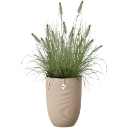 ELHO Pot de fleur haut Sereh Haut 30 - 22 L - Dimensions : 30 x 29.5 x 41 cm (L x B x H) - Marron - Usage balcon, intérieur et extérieur
