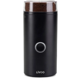 Livoo DOD219N - Moulin à café électrique 180 W avec lames en acier inoxydable, capacité 12 tasses, noir