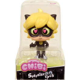 Miraculous Figurine Chibi Surprise - BANDAI - Chibi Eyes - Figure à Collectionner - Modèle Aléatoire