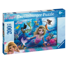 Ravensburger - Puzzle Enfant 200 Pièces XXL - Le Monde Magique des Sirènes - Puzzle pour Enfants dès 8 Ans - Réf. 12004322