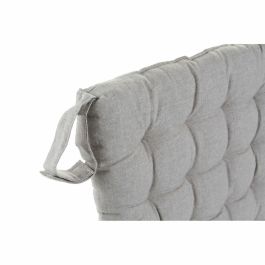 Coussin de chaise DKD Home Decor Beige Bleu Polyester Coton Aluminium Blue marine méditerranéen (3) (38 x 38 x 6 cm) (3 Unités)