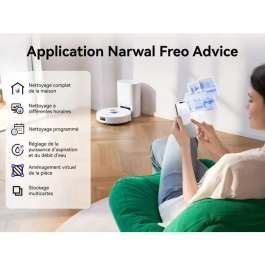 Narwal Freo S Robot aspirateur et laveur 8000 Pa Autovaciado 180 jours Navigation LDS Mapeo 3D NAR6972075737232