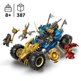 LEGO NINJAGO 71856 La Voiture Transformable de Jay - Jeu de Construction avec 5 Minifigurines - Saison 4 Soulevement des Dragons - Cadeau Enfant 8 ans et Plus