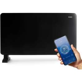 Domo Chauffage Convecteur DO7355CH 2000W Wifi Eco Silencieux LED Noir