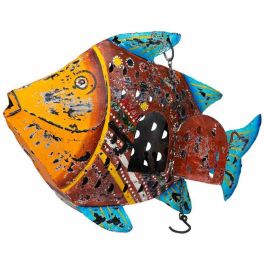 Bougeoir Alexandra House Living Bois de manguier 10 x 32 x 50 cm Poisson