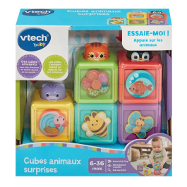 Vtech Baby - Cubes Animaux Surprises - Jeu d'éveil sensoriel avec 5 cubes interactifs - Pour bébé de 6 à 36 mois - Multicolore Precio: 34.416. SKU: B142NHBED3