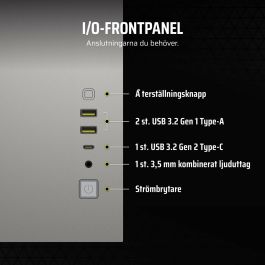 Boîtier ATX semi-tour Corsair Blanc