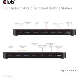 Club3D Thunderbolt4 12-in-1 Dockingstation 3 Displays St/Bu
