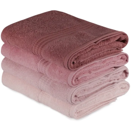 Set de 4 serviettes de bain en coton 100% - 70 x 140 cm - Couleur poudre Precio: 69.144. SKU: B15KDLYFBM