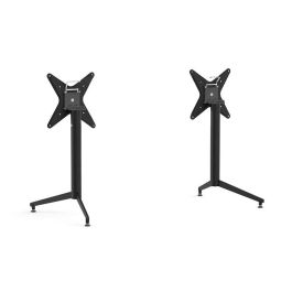 PATAS DE MESA Jeu Pata Plegable Doble H710 Noir Tube D60mm pour Plateau Table Max.2000x800mm