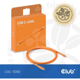 Club3D Lifestyle USB-C Kabel PD 240W.20Gbps 2m orangeSt/St