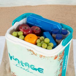 Glacière Rigide Portable Aktive 24 L 37 x 35 x 27 cm Bleu (2 Unités)