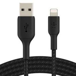 Câble Lightning Belkin CAA002BT2MBK Noir 2 m